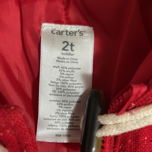 ✨Carter’s Red Toddler Coat✨ - Picture 9 of 11